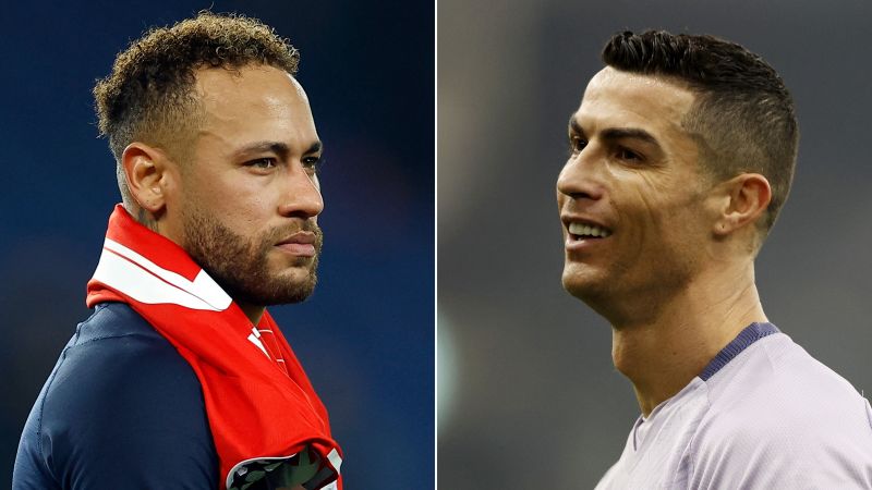 Neymar and Cristiano Ronaldo