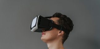 Man Wearing VR Headset
