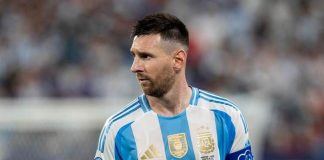 Lionel Messi of Argentina